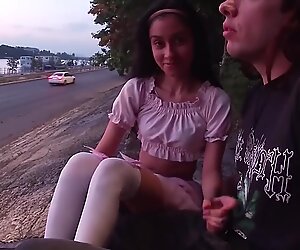 Outdoor Extreme Fun In Front Of Strangers