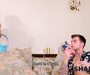 SHAME4K. Guy becomes horny and cant resist having sex with the maid