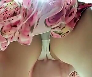 clerk front upskirt