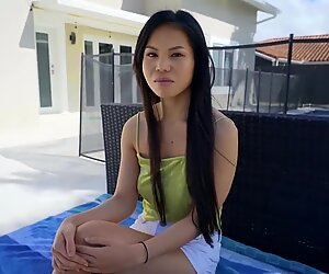 Vietnamese Beauty Facialed By The Man With The Wang