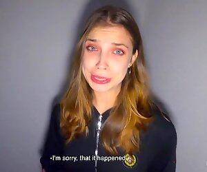 We Fucked in the Stairwell while Parents are at Home - Cum in Panties and Put them on - POV 4K