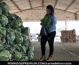 CARNE DEL MERCADO - Curvy Latina oiled up and banged