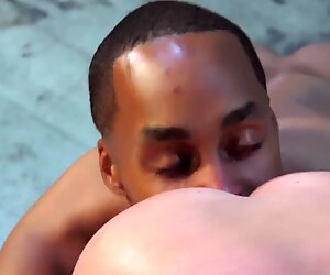 Black guy gets to please a friend by fingering his small butt