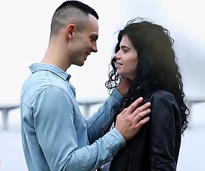 Wavy-haired teen getting fucked by a hung stranger in a twisted glamcore scene