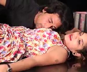 Nasty whore passionately kissed on the table