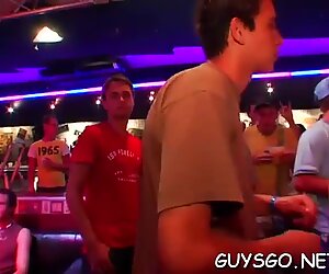 Crazy guys gloryhole party