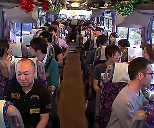 Japanese sluts on a bus riding the cocks of random strangers