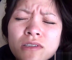 Kinky asian collects pee
