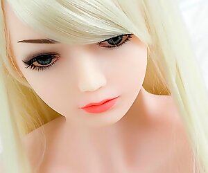 Blonde teen Mini Love Doll quick Deepthroat or Anal with big tits